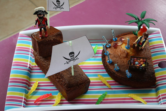 Bâteau pirate Les recettes de Nath - gateau pirate pour anniversaire