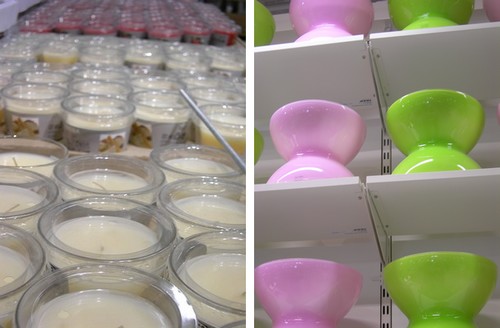 Ikea Rennes - des bougies, des vases par milliers