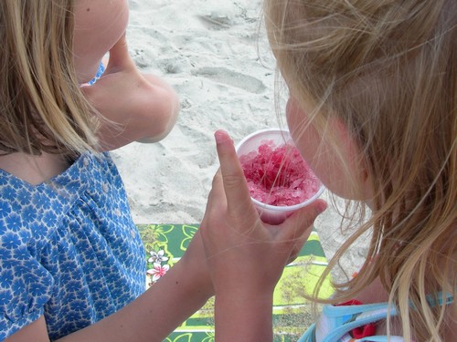 Une glace et deux cousines...