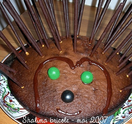 gateau anniversaire hérisson