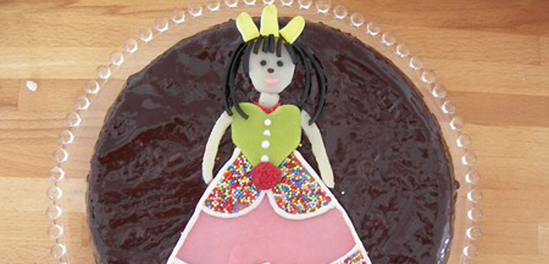 Gateau D Anniversaire Rigolo De Princesse Pour Petite Fille Merci Pour Le Chocolat