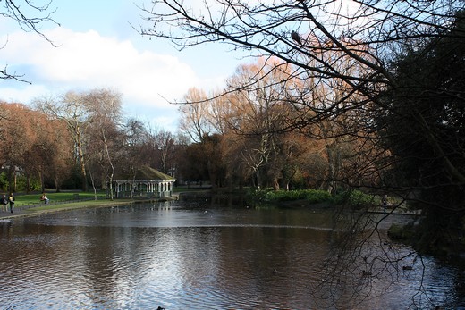 St Stephen Green's Park Dublin, sous le soleil