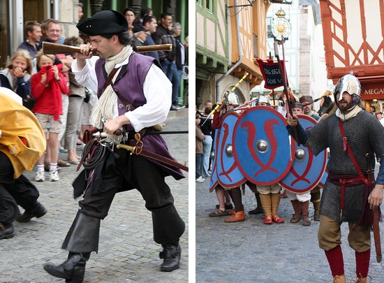 pirate et hordes sauvages - fêtes historiques de Vannes - juillet 2009