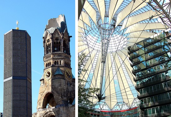 Berlin - église du souvenir et sony center - mon citybreak avec addictrip.com