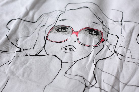 tshirt garance doré pour gap - red glasses