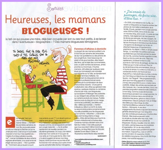 article enfant magazine - mars 2010