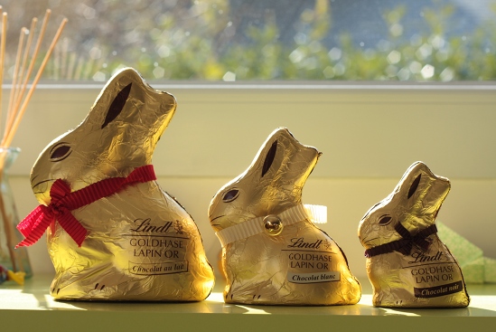 lapin en chocolat de pâques lindt