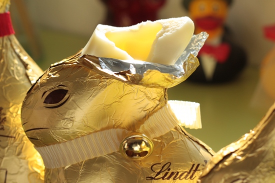 lapin chocolat blanc lindt