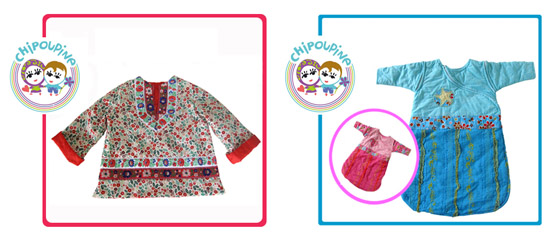 chipoupine - vêtements pour enfant colorés