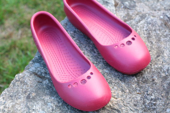 ballerines crocs rouges