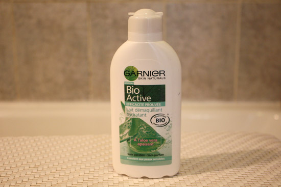 lait démquillant bio active garnier