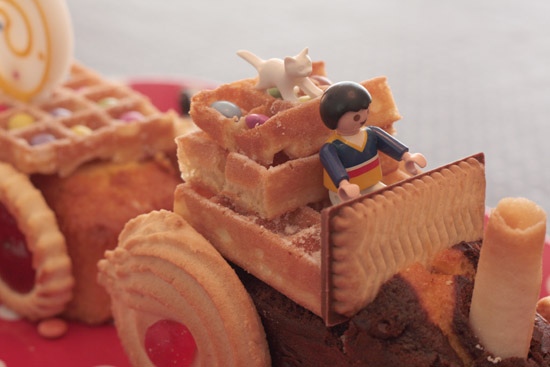 Gâteau rigolo anniversaire tracteur - via mercipourlechocolat.fr