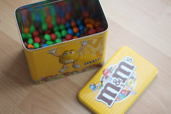 boîte métal collector M&M's