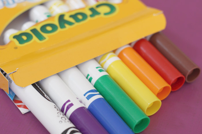 Crayola - 24 feutres a dessiner, comme a l'ecole - rentree scolaire