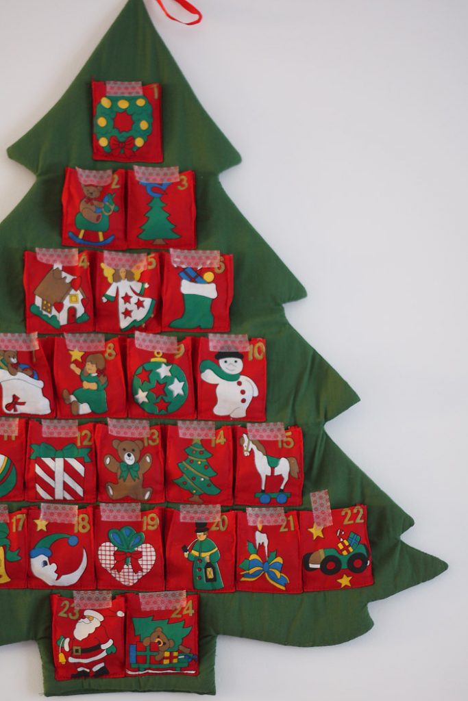Ce bon vieux calendrier de l'Avent - sapin en tissu | Merci pour le