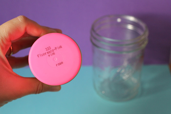 DIY mason jar fluo