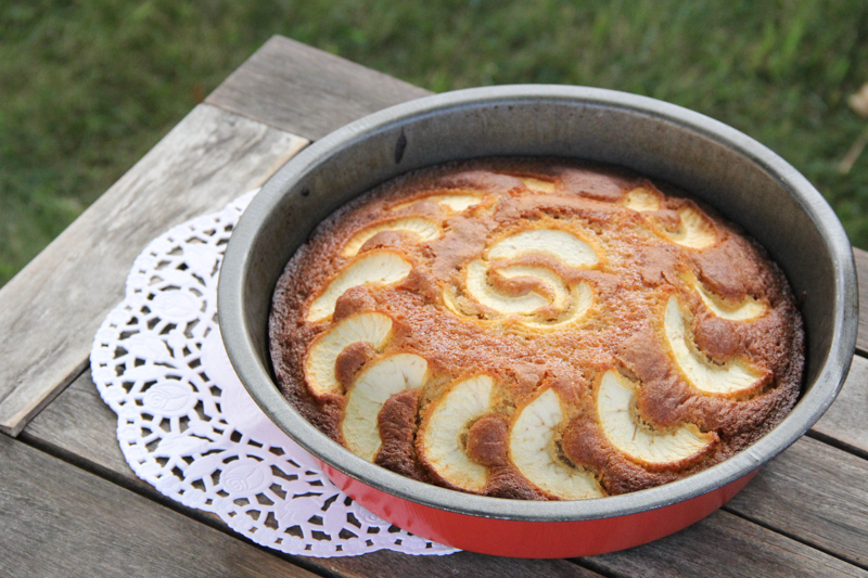 Gâteau au yaourt pomme caramel beurre salé (pour la recette, cliquez sur l'image)