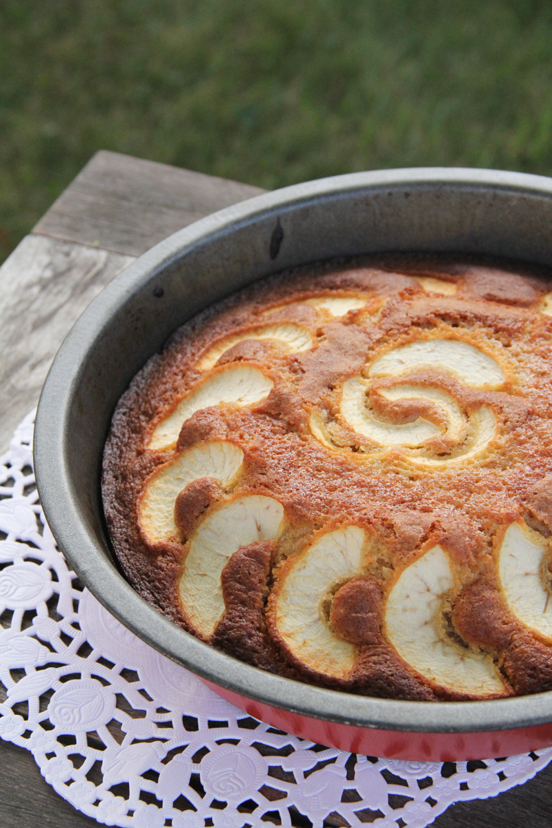 Gâteau au yaourt pomme caramel beurre salé (pour la recette, cliquez sur l'image)