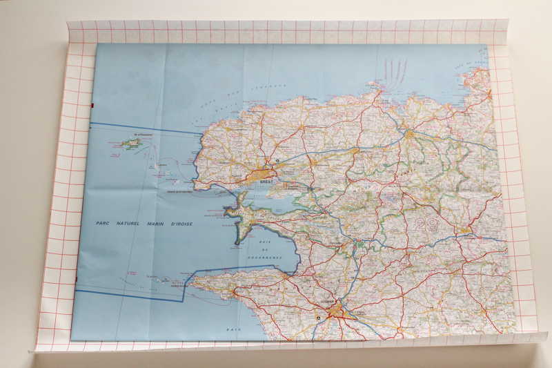 DIY – un sous-main de bureau carte de Bretagne