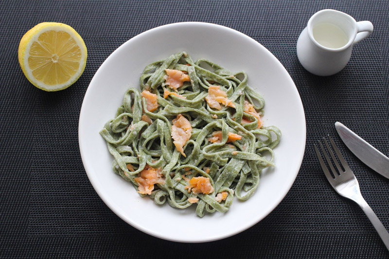 Tagliatelles wakama saumon citron (pour la recette, cliquez sur l'image)