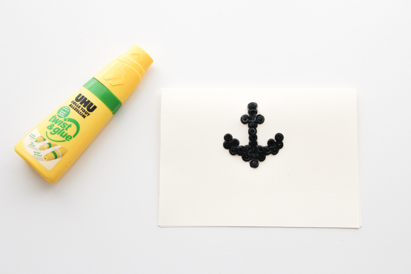 DIY carte ancre marine - cadeau pour la maîtresse