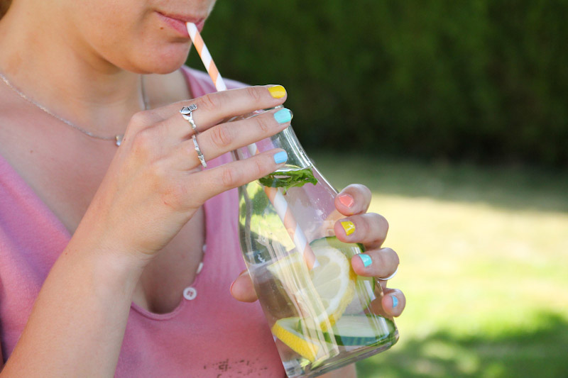 recette detox water concombre menthe citron