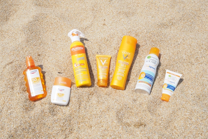 produits solaires plage