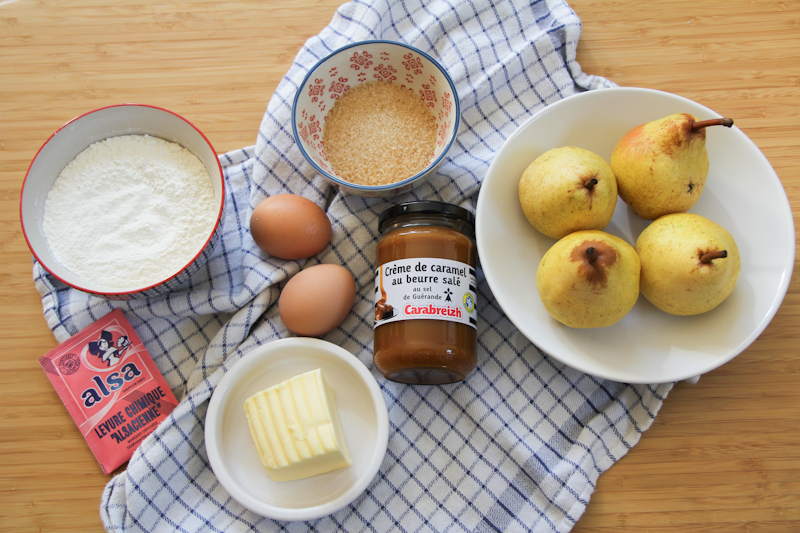 recette gâteau poires entières caramel beurre salé (via wonderfulbreizh.fr)