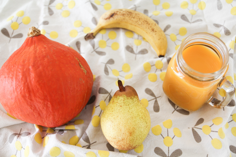 recette smoothie d'automne potiron banane poire (via wonderfulbreizh.fr)