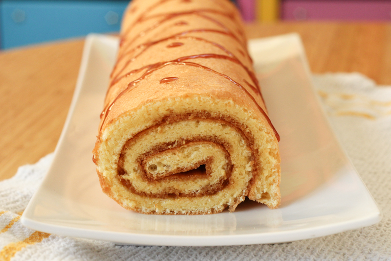 Recette Gateau Roule A La Creme De Caramel Au Beurre Sale Merci