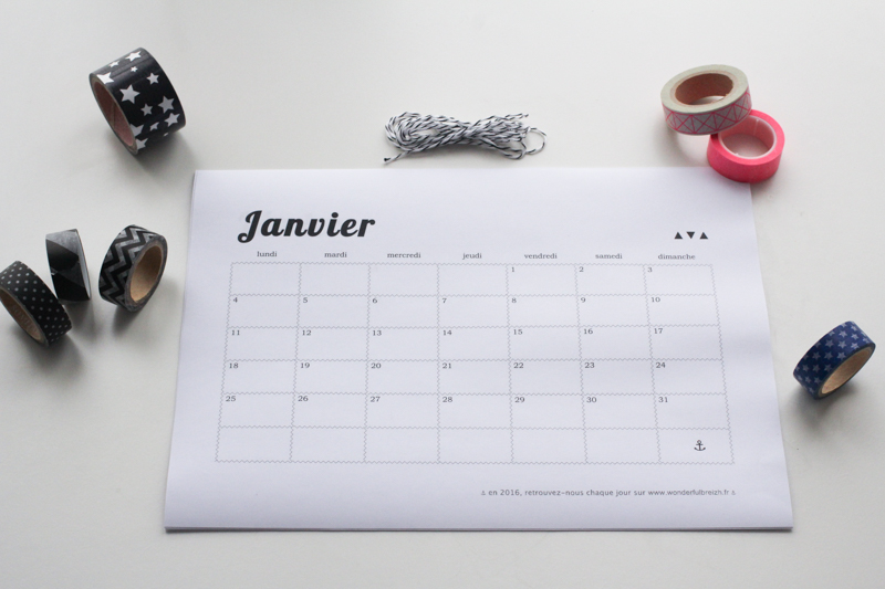 DIY calendrier 2016 customiser (via wonderfulbreizh.fr)