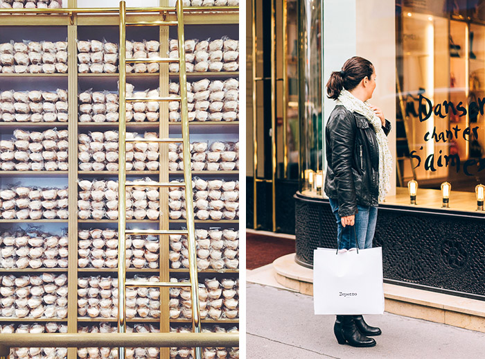 shopping boutique Repetto rue de la Paix, Paris