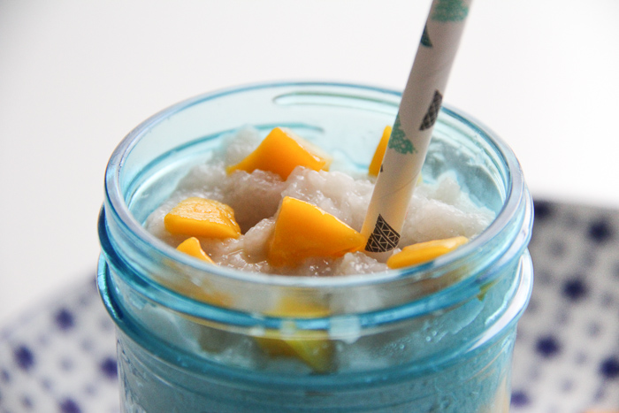 recette tapioca lait de coco mangue, façon mango sticky (via mercipourlechocolat.fr)