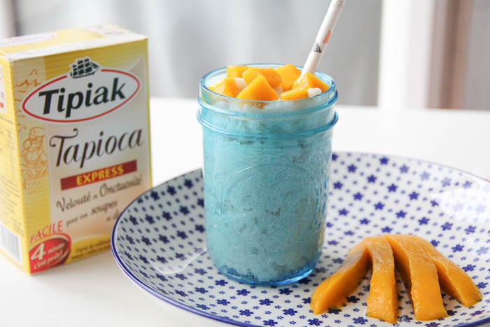recette tapioca lait de coco mangue, façon mango sticky (via mercipourlechocolat.fr)