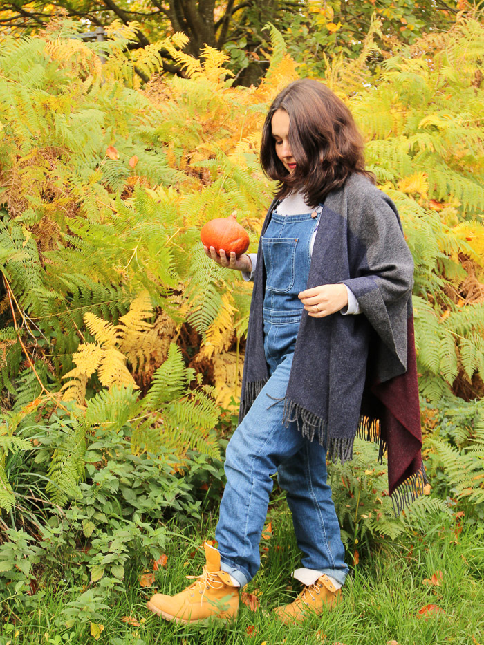 salopette et cape Boden - look automne