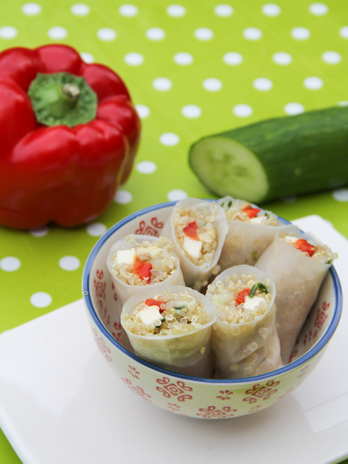 ROULEAUX DE PRINTEMPS AU QUINOA - recette facile (via mercipourlechocolat.fr)