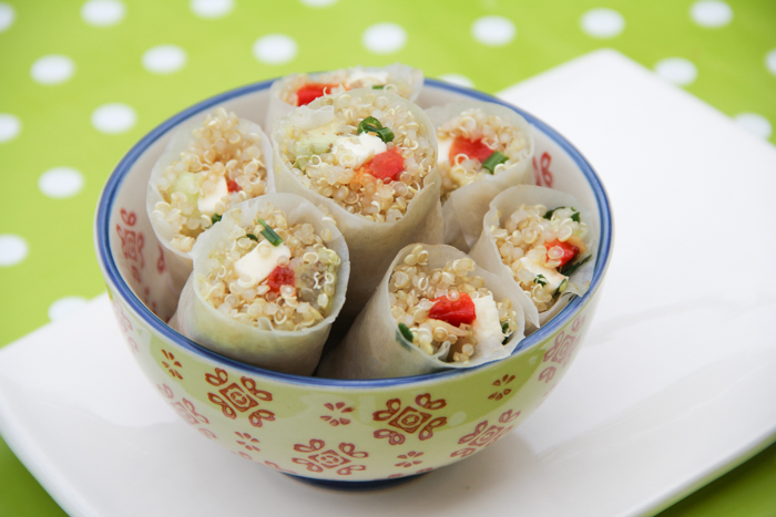 ROULEAUX DE PRINTEMPS AU QUINOA - recette facile (via mercipourlechocolat.fr)