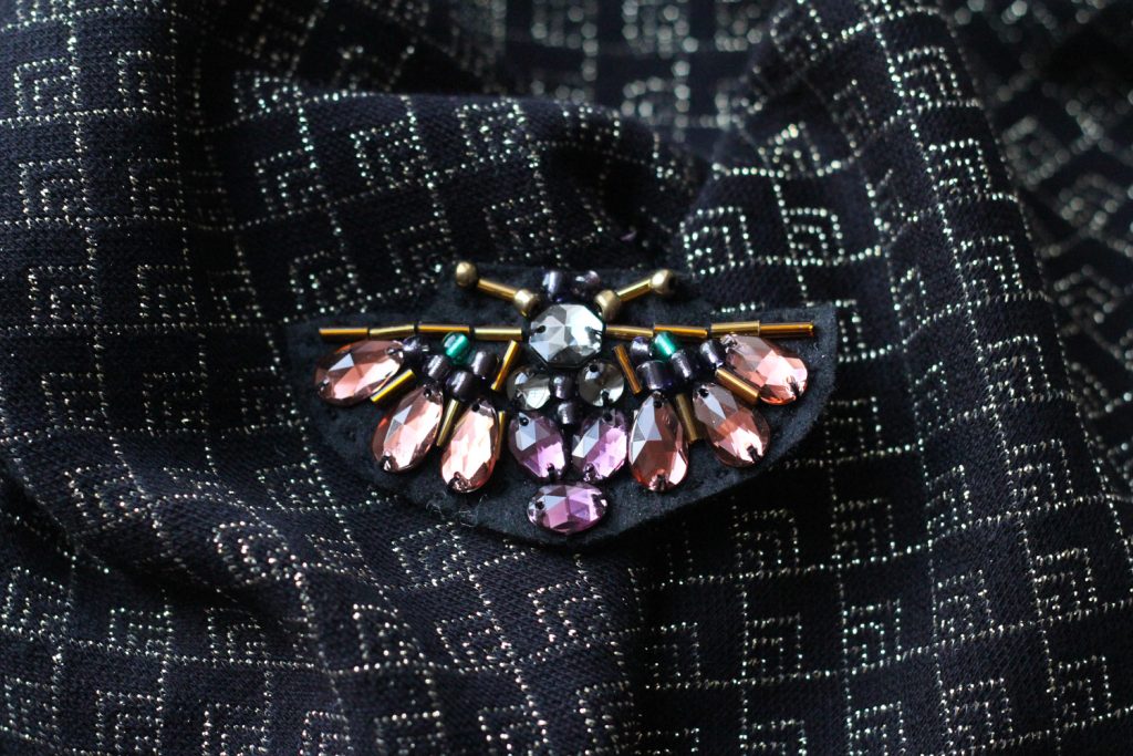 Broche Papillon Avec Strass - Accessoire élégant Pour Femmes - Pour Fêtes, Mariages, Tenues Formelles - Vert, Dimensions 3,8 X 3,7 Cm