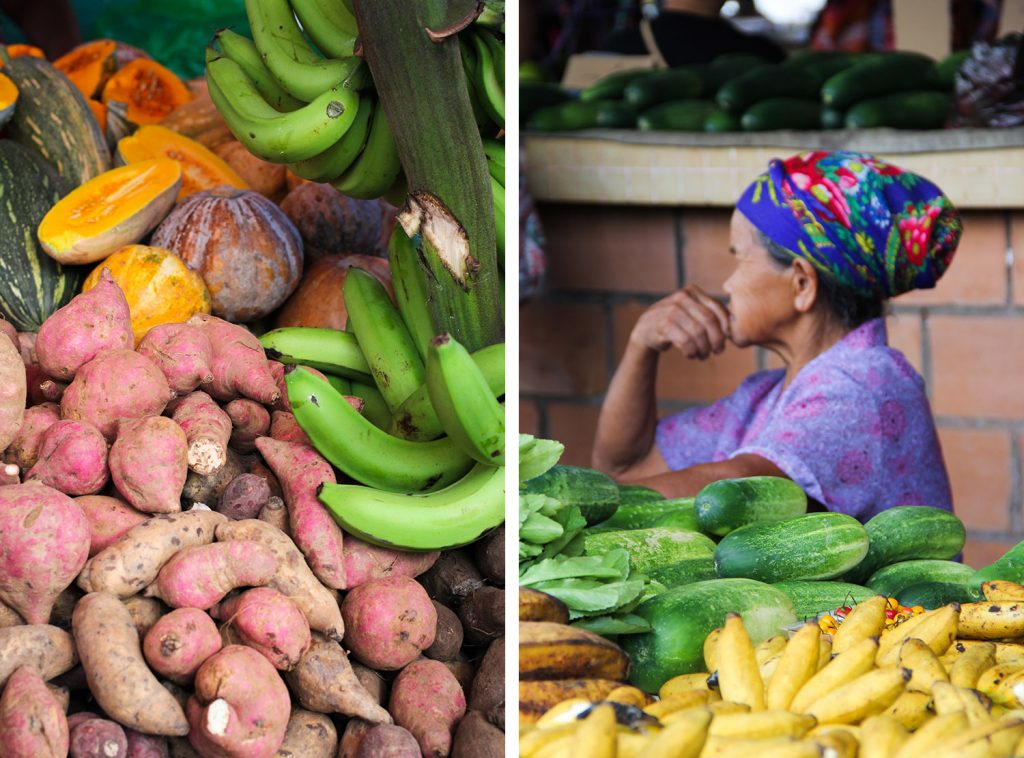 GUYANE - marchés de Cayenne et Cacao