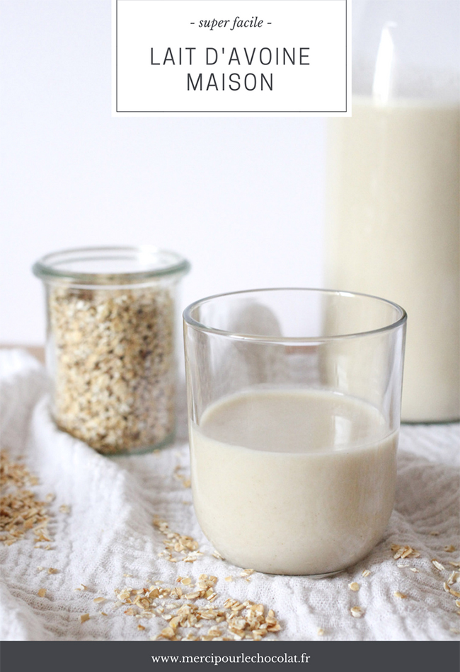 Recette lait d'avoine maison au superblender