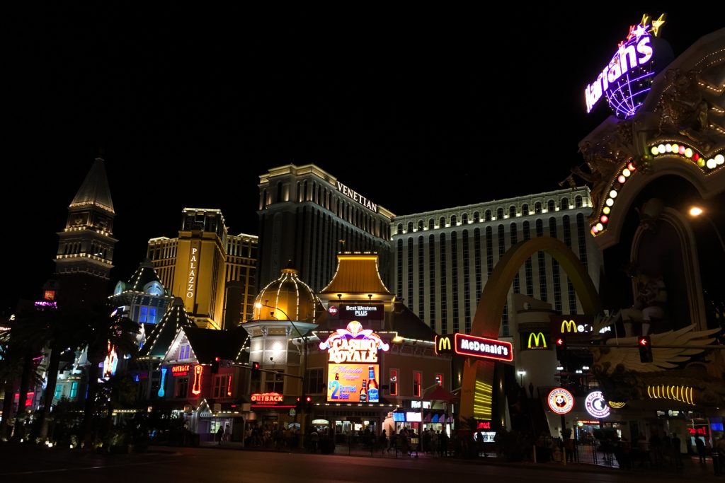 LAS VEGAS - The Strip by night