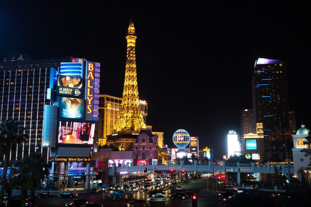 LAS VEGAS - The Strip by night