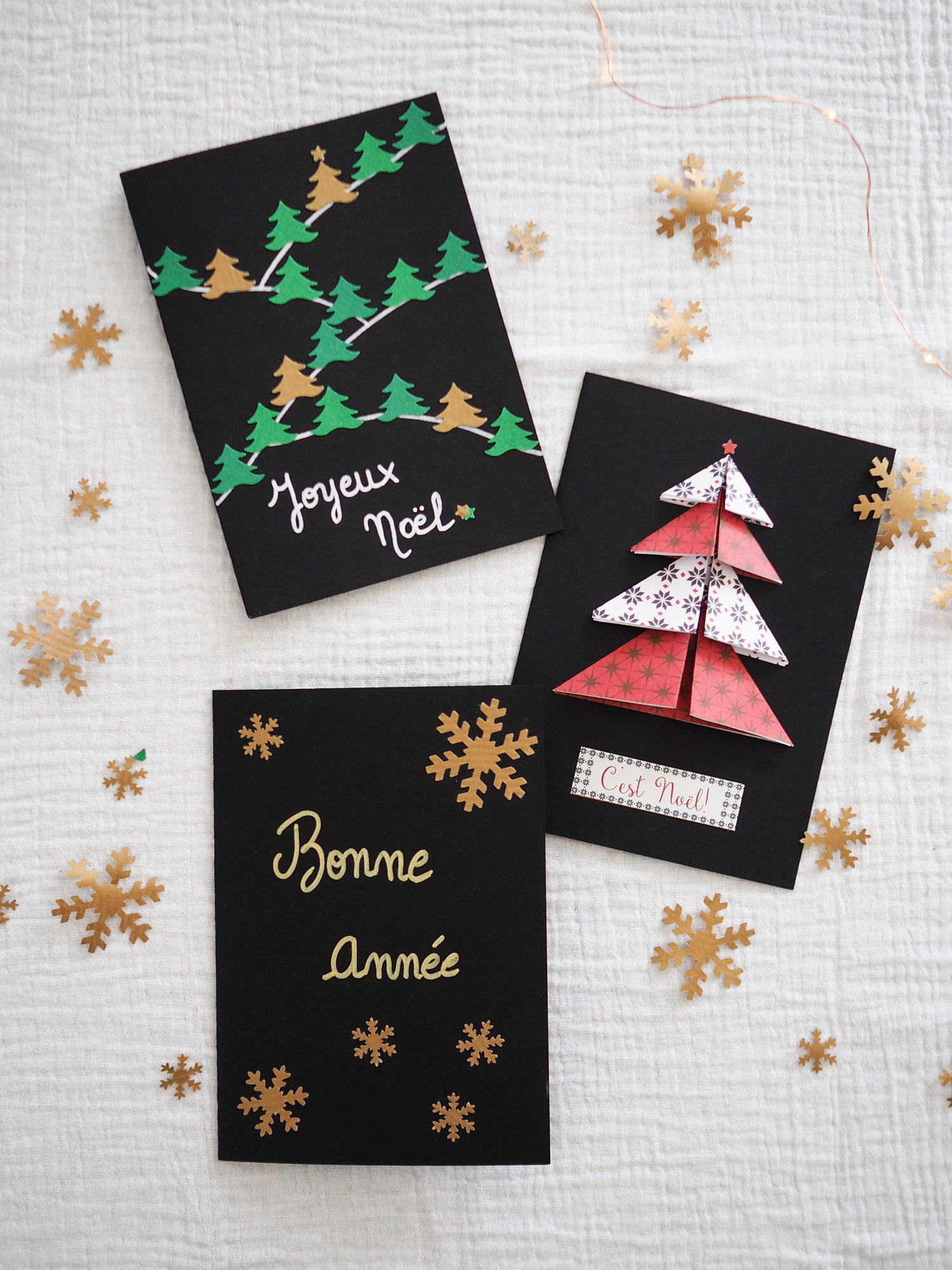 DIY – cartes de vœux de Noël fait main  Merci pour le chocolat