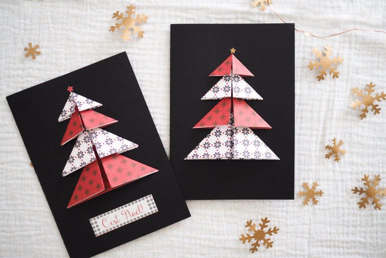 DIY – cartes de vœux de Noël fait main  Merci pour le chocolat