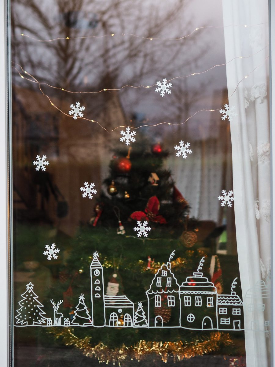 Lot De 9 Autocollants De Fenêtre De Noël Réutilisables - PVC, Motifs Festifs, Pour Maison Et école