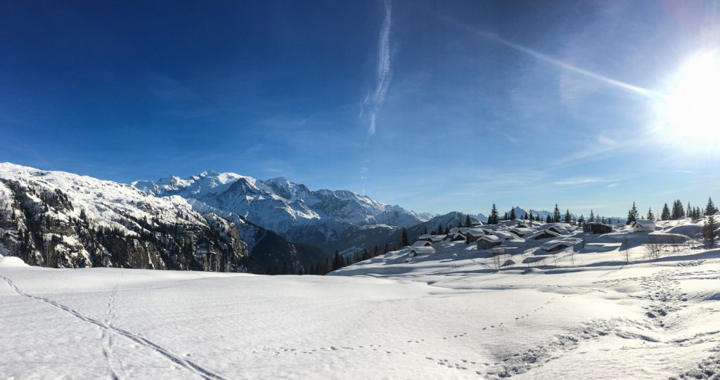 Tour des Ayères en raquettes - Passy Plaine-Joux