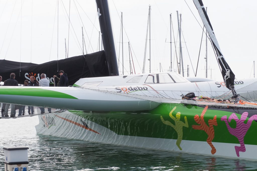 Baptême SODEBO ULTIM3 - Thomas Coville & Mike Horn - Les sables d'Olonne