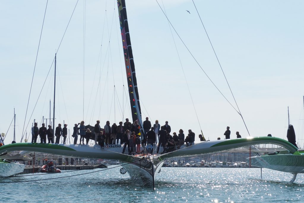 Baptême SODEBO ULTIM3 - Thomas Coville & Mike Horn - Les sables d'Olonne