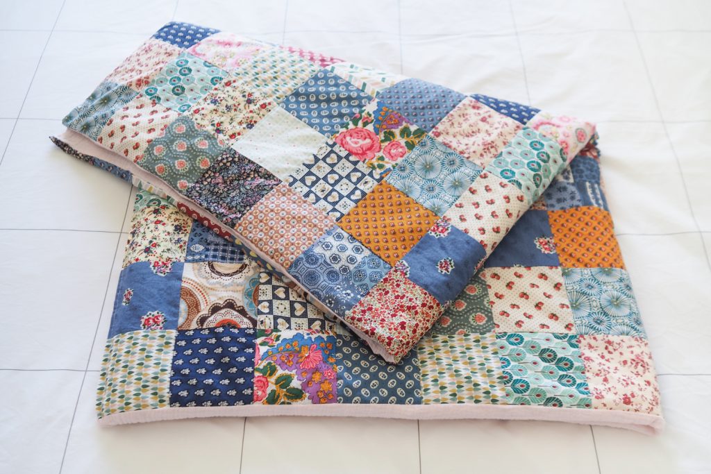 DIY - plaid / édredon patchwork cousu main