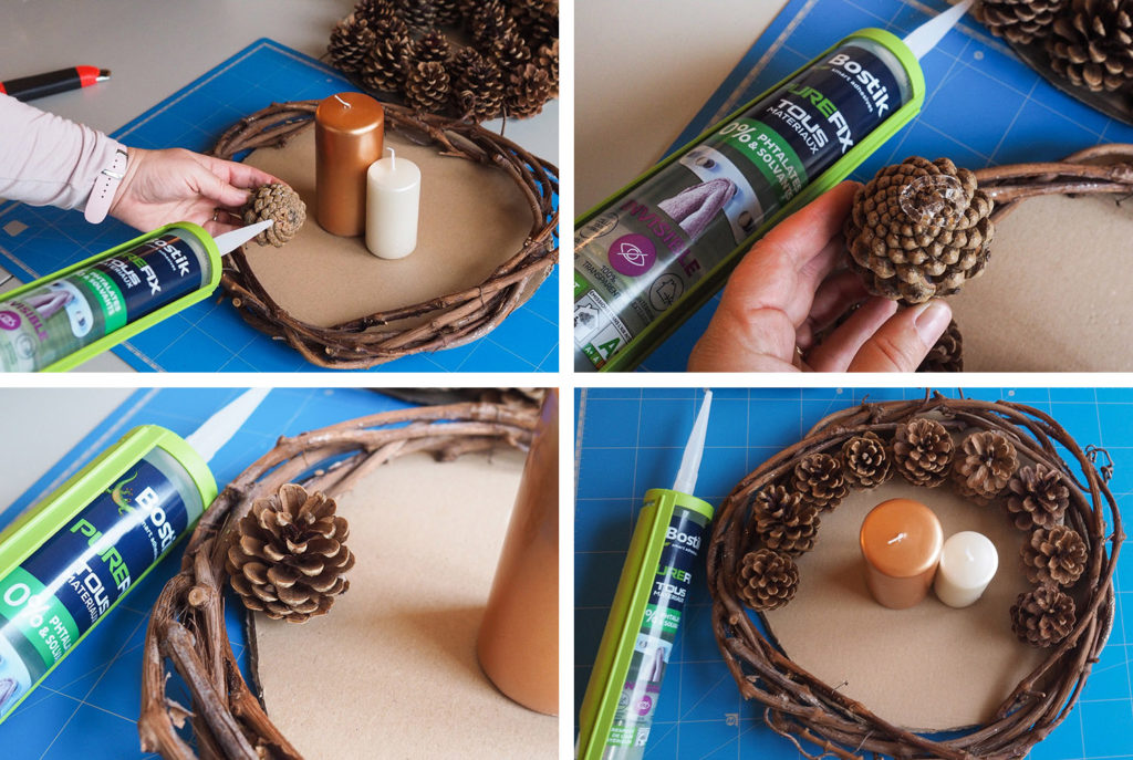 DIY - centre de table nature pour Noël (via mercipourlechocolat.fr)